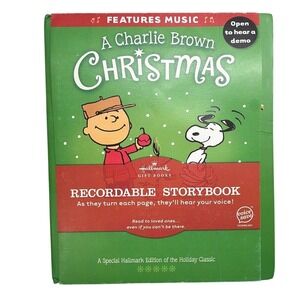 Hallmark A Charlie Brown Christmas Recordable Storybook Peanuts Voice Save Music
